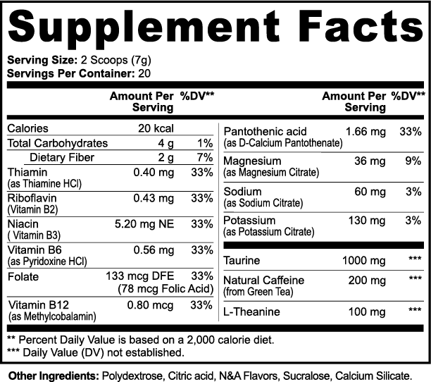 Titan Lightnin' Energy Powder (Lychee Splash Energy)