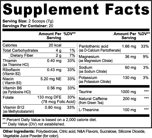 Titan Lightnin' Energy Powder (Melon Creamsicle)